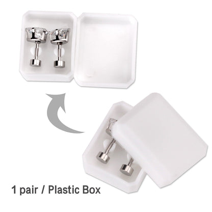 6mm Steel & Gold Heart Shaped Mixed Drill Plugs asonjewelry