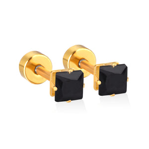 Gold/Black / 3mm / 1/pair