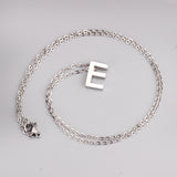 ASON Delicate Classic Style Initial 26 Letters Alphabet Chain Pendant Necklace Stainless Steel Color Jewelry Chokers