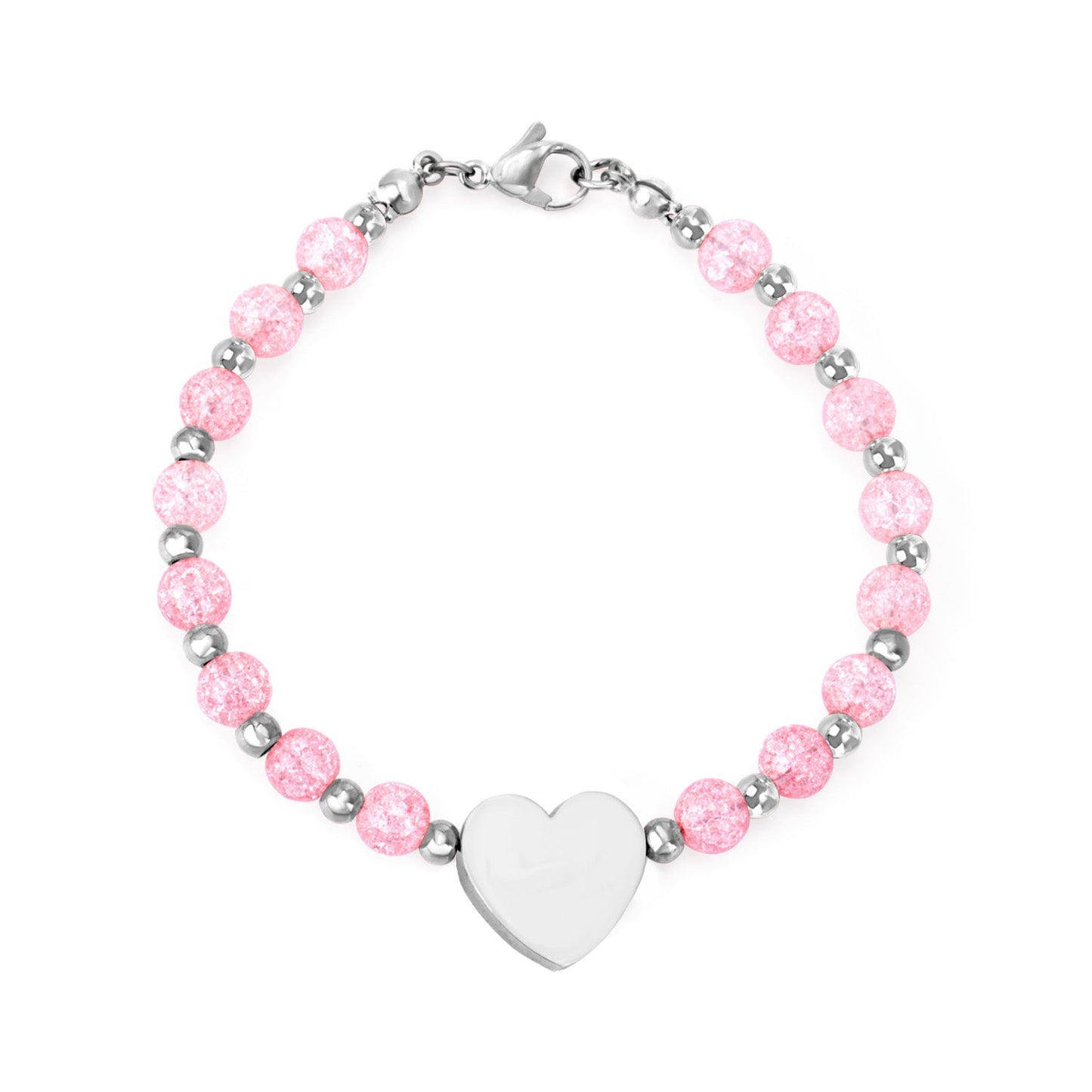 Gold Accessories Pink Crystal Bracelet asonjewelry