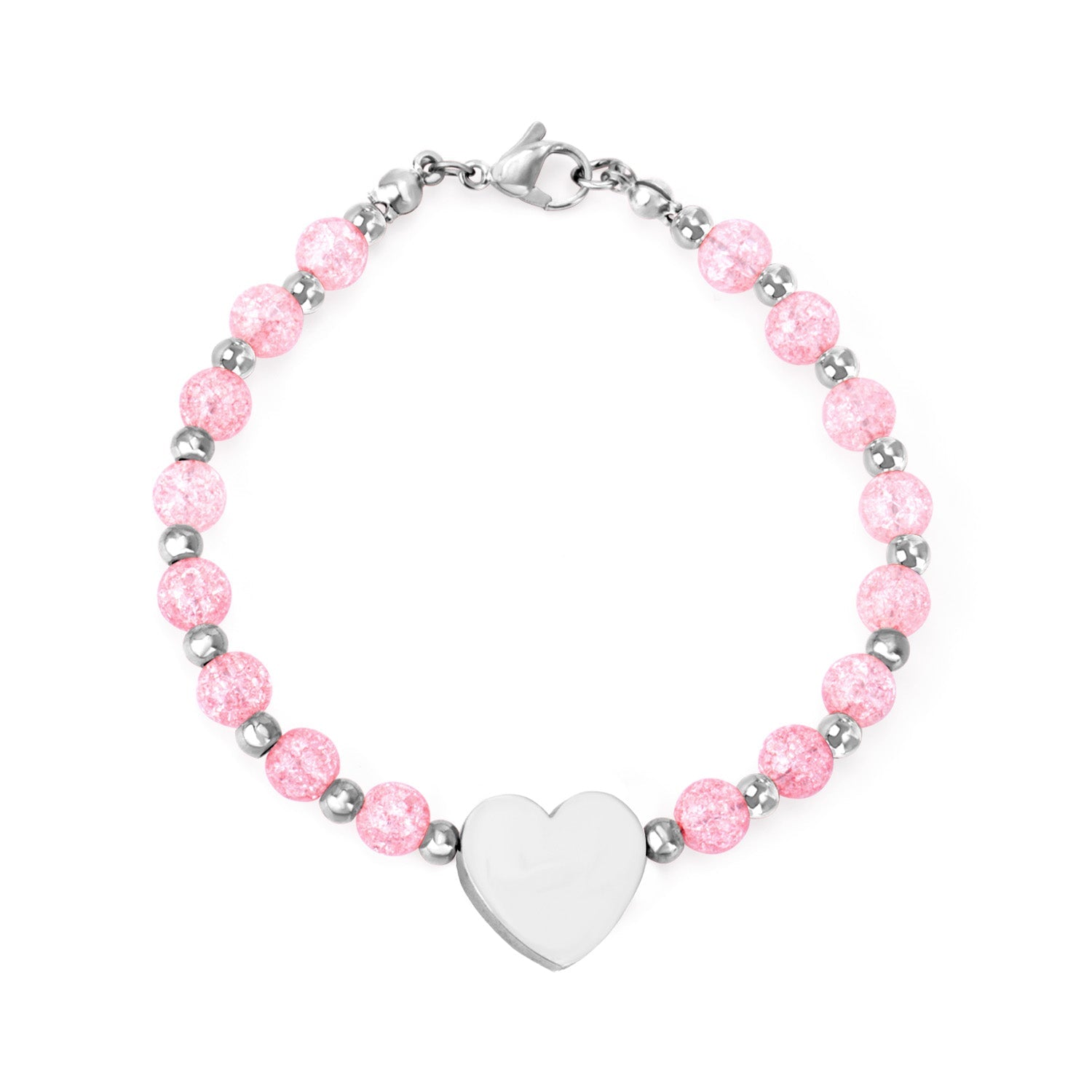 Gold Accessories Pink Crystal Bracelet asonjewelry