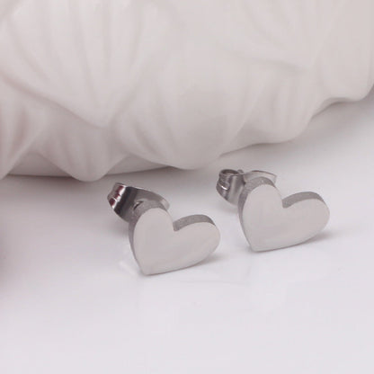 Gold Cut Heart Glossy Set asonjewelry