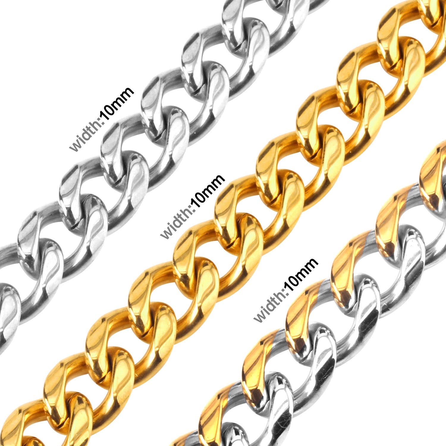 Fashion 5mm & 10mm Bulk Long Necklace DIY Matching Chain asonjewelry