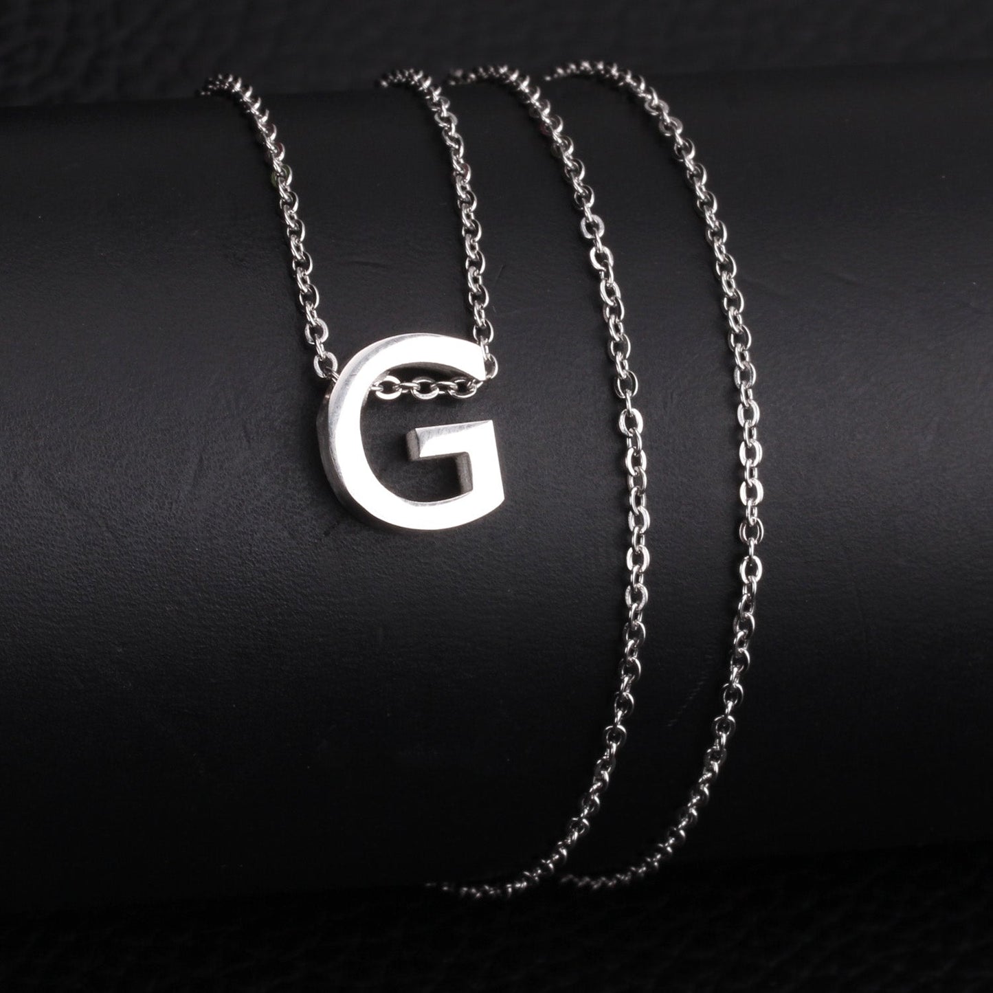 ASON Delicate Classic Style Initial 26 Letters Alphabet Chain Pendant Necklace Stainless Steel Color Jewelry Chokers asonjewelry