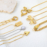 Wholesale 12.2×15 mm~24×32 mm Gold Stainless Steel Necklace Assortment | Heart, Bow, Snake Head Pendant Variety Pack for Retailers