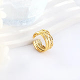 Wholesale New Fashion Stainless Steel Anti-allergy Ring For Women