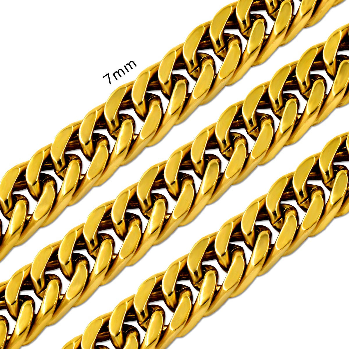 Fashion 7mm Mixed Color&Gold&Steel Color Solid Color Long Necklace DIY Matching Chain asonjewelry