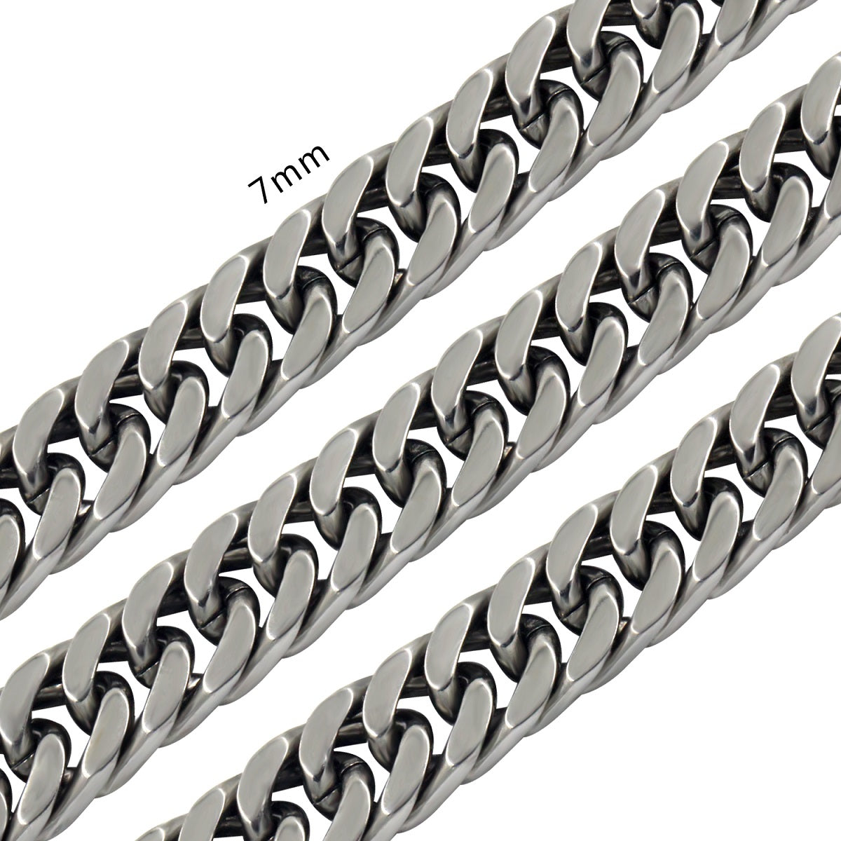 Fashion 7mm Mixed Color&Gold&Steel Color Solid Color Long Necklace DIY Matching Chain asonjewelry