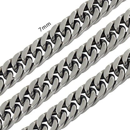 Fashion 7mm Mixed Color&Gold&Steel Color Solid Color Long Necklace DIY Matching Chain asonjewelry