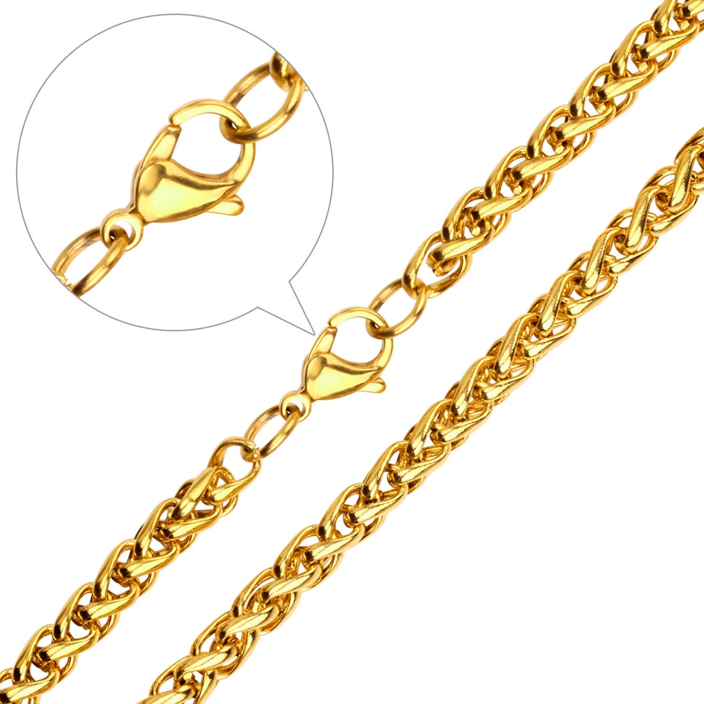 Stylish 5mm & 7mm Bulk Long Necklace DIY Matching Chain asonjewelry