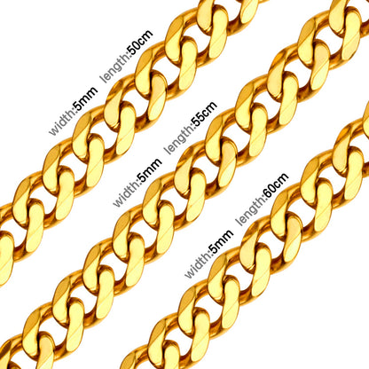 Fashion 5mm & 7mm Necklace DIY Hexagonal Grinding with Chain asonjewelry