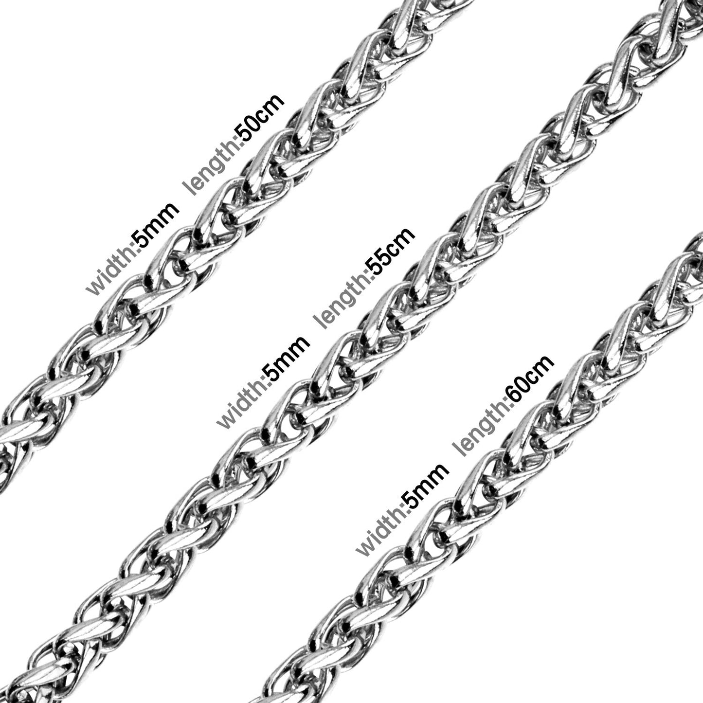 Stylish 5mm & 7mm Bulk Long Necklace DIY Matching Chain asonjewelry