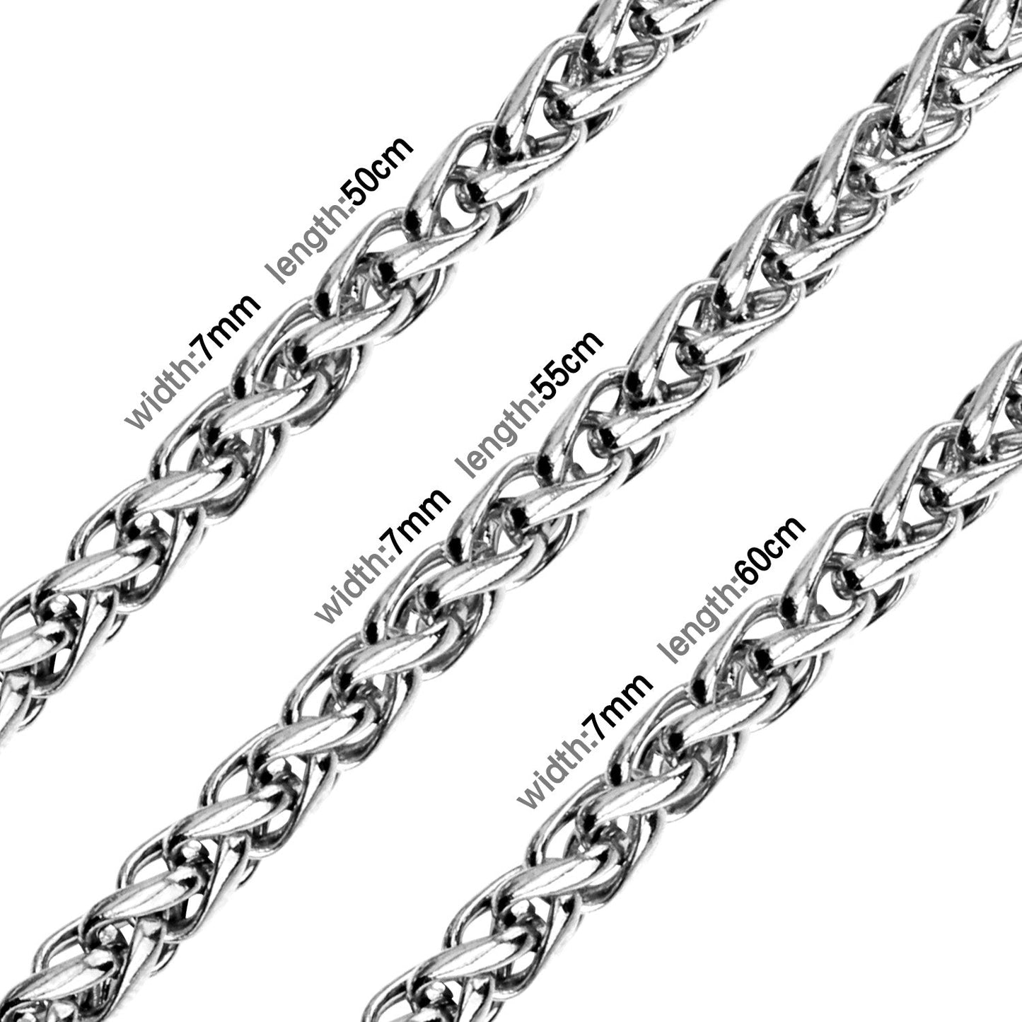 Stylish 5mm & 7mm Bulk Long Necklace DIY Matching Chain asonjewelry