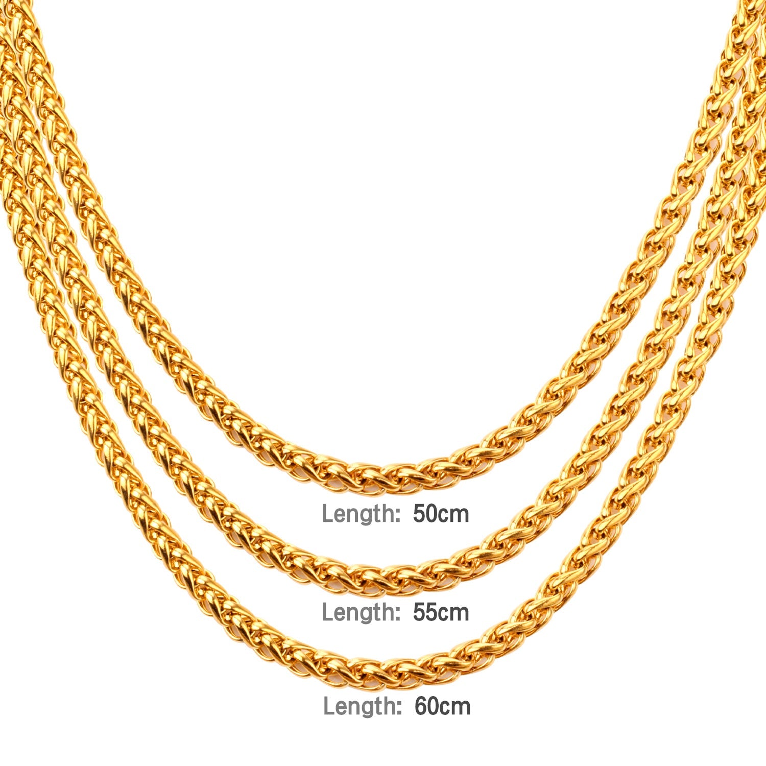 ASON Women/Men 7MM Width Necklace Set Stainless Steel Necklace with Bracelet Cuban Chain for Diy Jewelry Makings asonjewelry