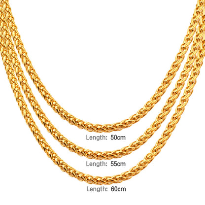 ASON Women/Men 7MM Width Necklace Set Stainless Steel Necklace with Bracelet Cuban Chain for Diy Jewelry Makings asonjewelry