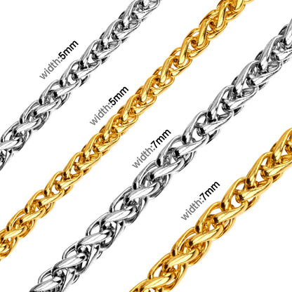 Stylish 5mm & 7mm Bulk Long Necklace DIY Matching Chain asonjewelry
