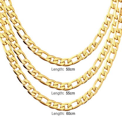 ASON Women/Men 8MM Width Necklace Set Stainless Steel Necklace with Bracelet Cuban Chain for Diy Jewelry Making asonjewelry