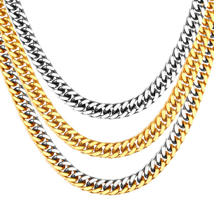 Fashion 7mm Mixed Color&Gold&Steel Color Solid Color Long Necklace DIY Matching Chain asonjewelry