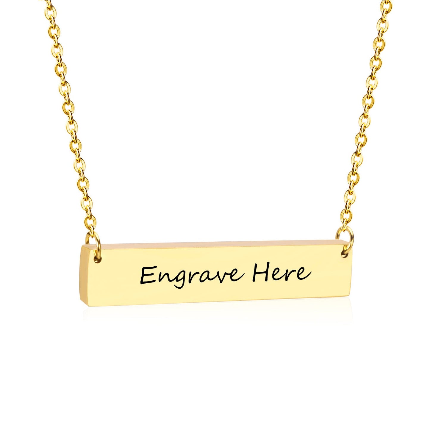 Necklace Cross 0.4*45+5cm Pendant Full Light 35*7*1.9mm Steel Color/Gold Color asonjewelry