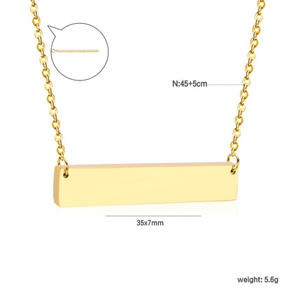 Necklace Cross 0.4*45+5cm Pendant Full Light 35*7*1.9mm Steel Color/Gold Color asonjewelry