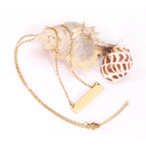 Necklace Cross 0.4*45+5cm Pendant Full Light 35*7*1.9mm Steel Color/Gold Color