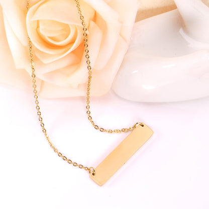 Necklace Cross 0.4*45+5cm Pendant Full Light 35*7*1.9mm Steel Color/Gold Color asonjewelry