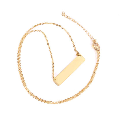 Necklace Cross 0.4*45+5cm Pendant Full Light 35*7*1.9mm Steel Color/Gold Color asonjewelry