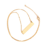 Necklace Cross 0.4*45+5cm Pendant Full Light 35*7*1.9mm Steel Color/Gold Color