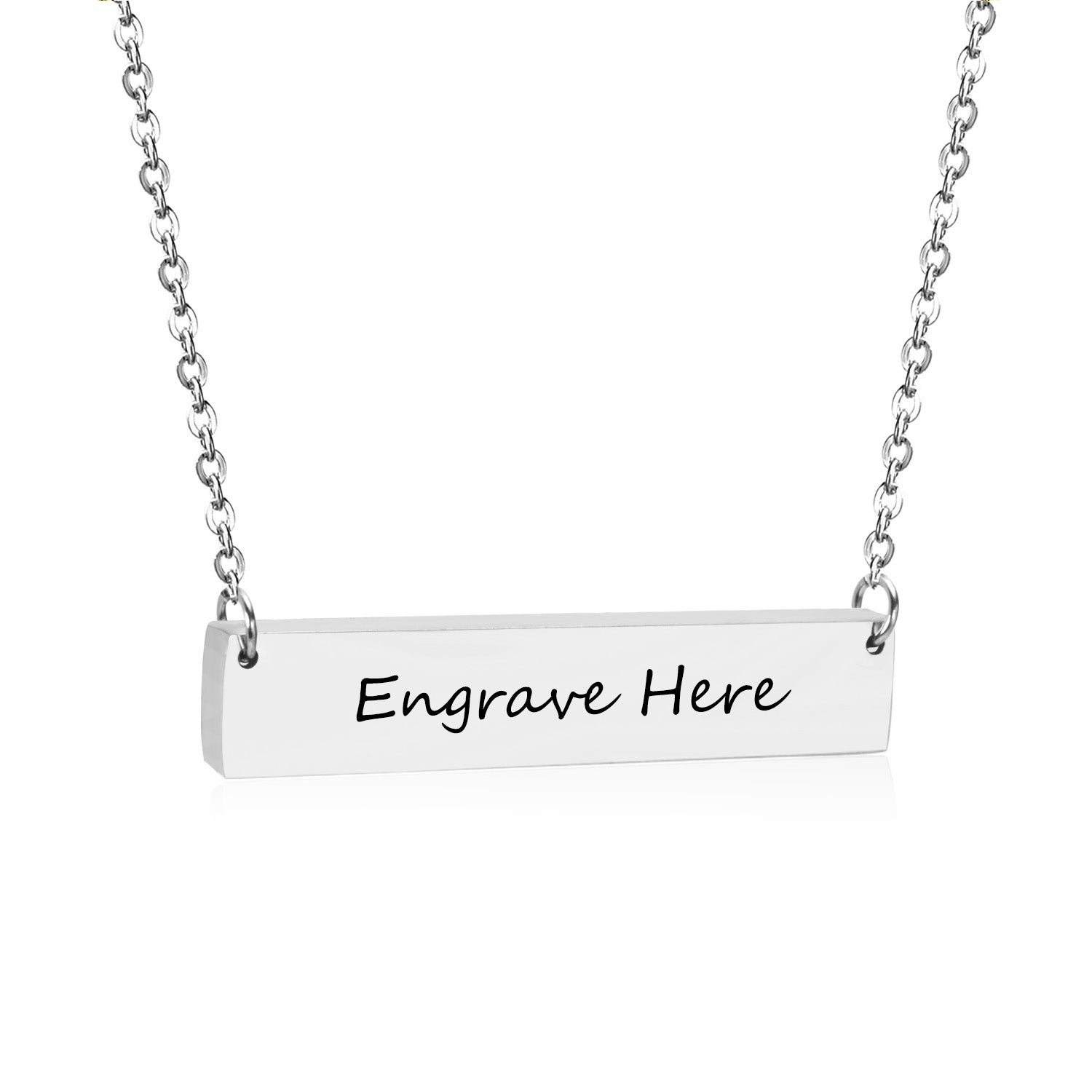 Necklace Cross 0.4*45+5cm Pendant Full Light 35*7*1.9mm Steel Color/Gold Color asonjewelry