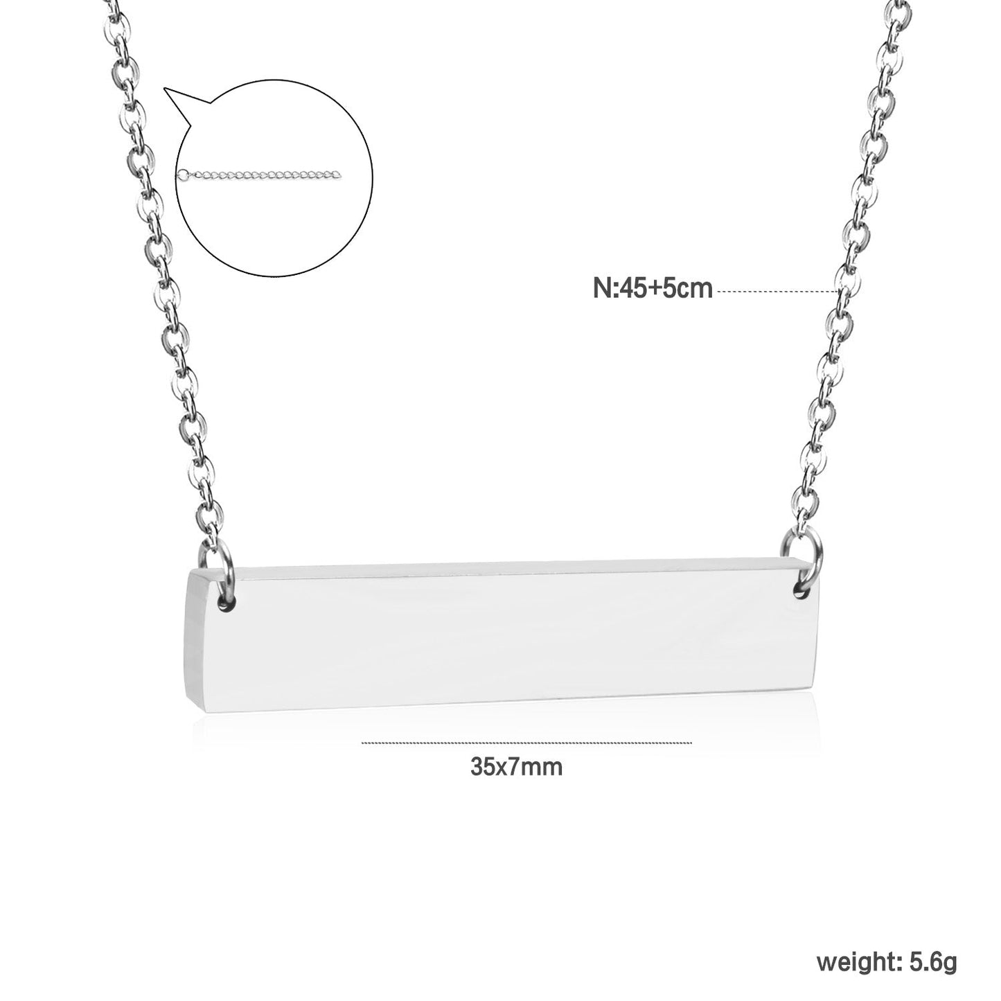 Necklace Cross 0.4*45+5cm Pendant Full Light 35*7*1.9mm Steel Color/Gold Color asonjewelry