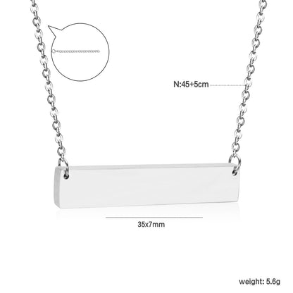 Necklace Cross 0.4*45+5cm Pendant Full Light 35*7*1.9mm Steel Color/Gold Color asonjewelry