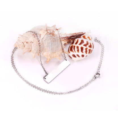 Necklace Cross 0.4*45+5cm Pendant Full Light 35*7*1.9mm Steel Color/Gold Color asonjewelry