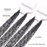 ASON 10pcs/bulk long necklace collar 2MM steel color & gold color & rose gold & black stainless steel necklace wholesale