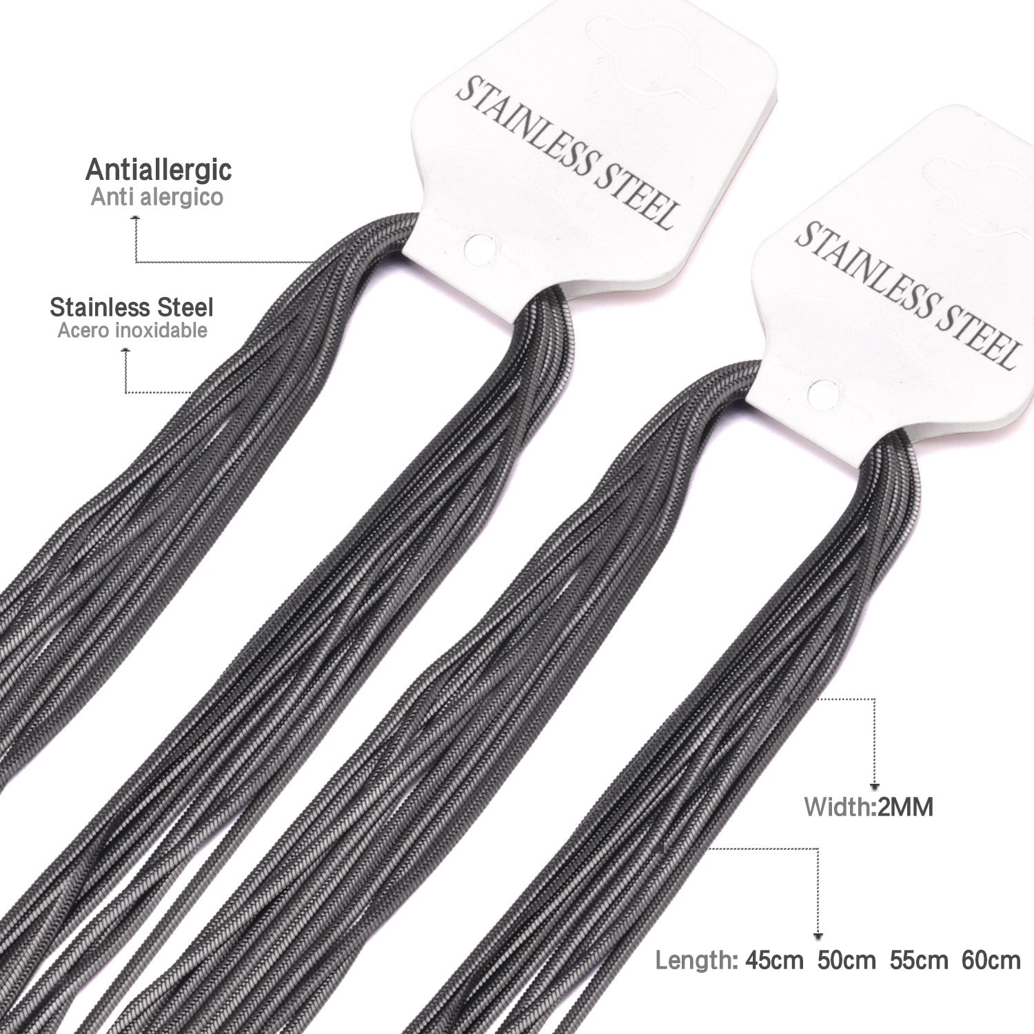 ASON 10pcs / Accessory ChainStainless Steel asonjewelry