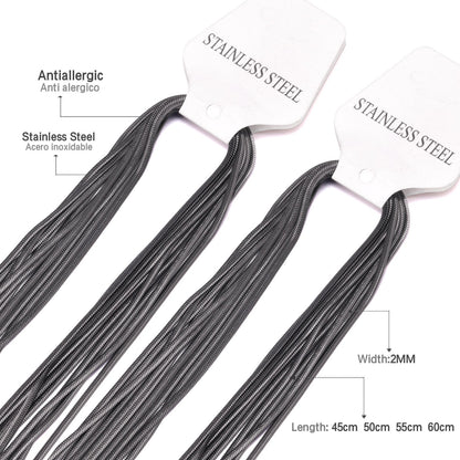 ASON 10pcs / Accessory ChainStainless Steel asonjewelry