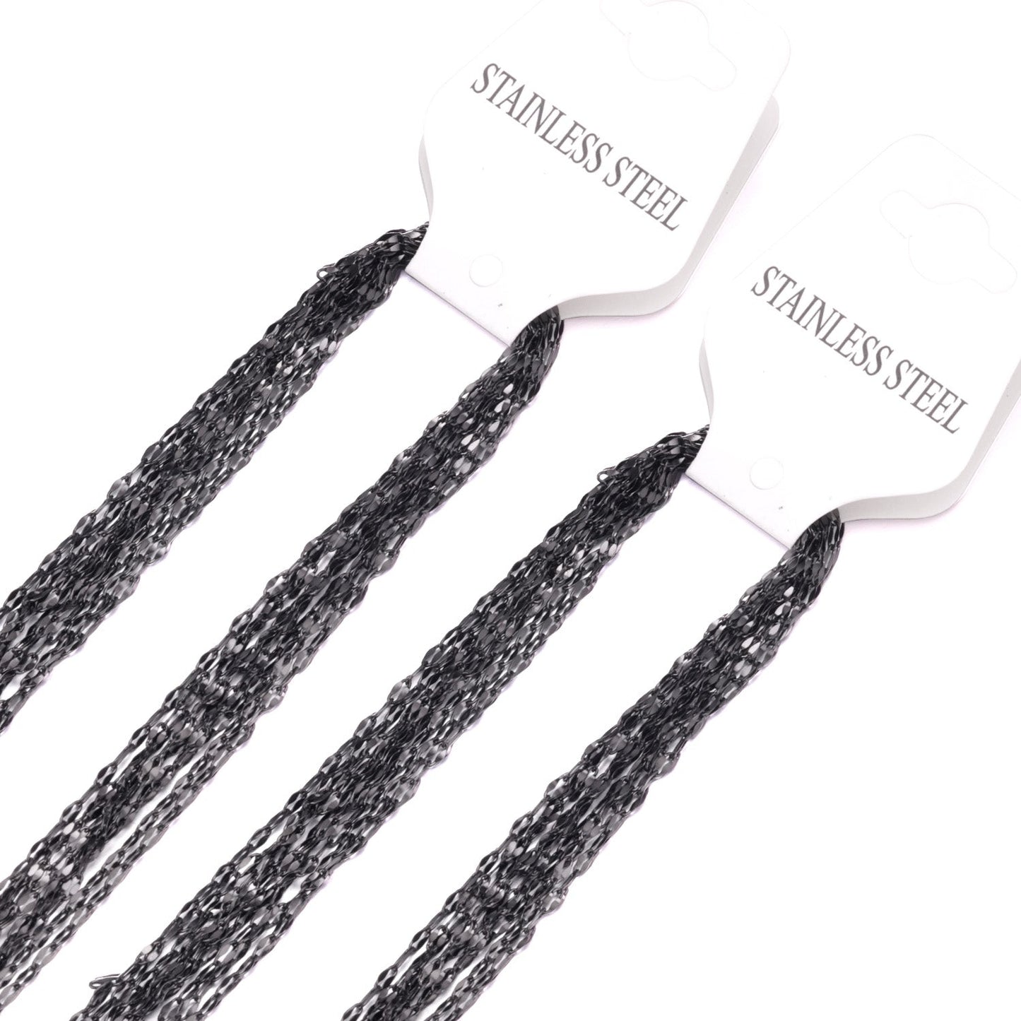 ASON 10pcs / 2mm*45cm 50cm 55cm 60cm Lips Stainless Steel Chains asonjewelry