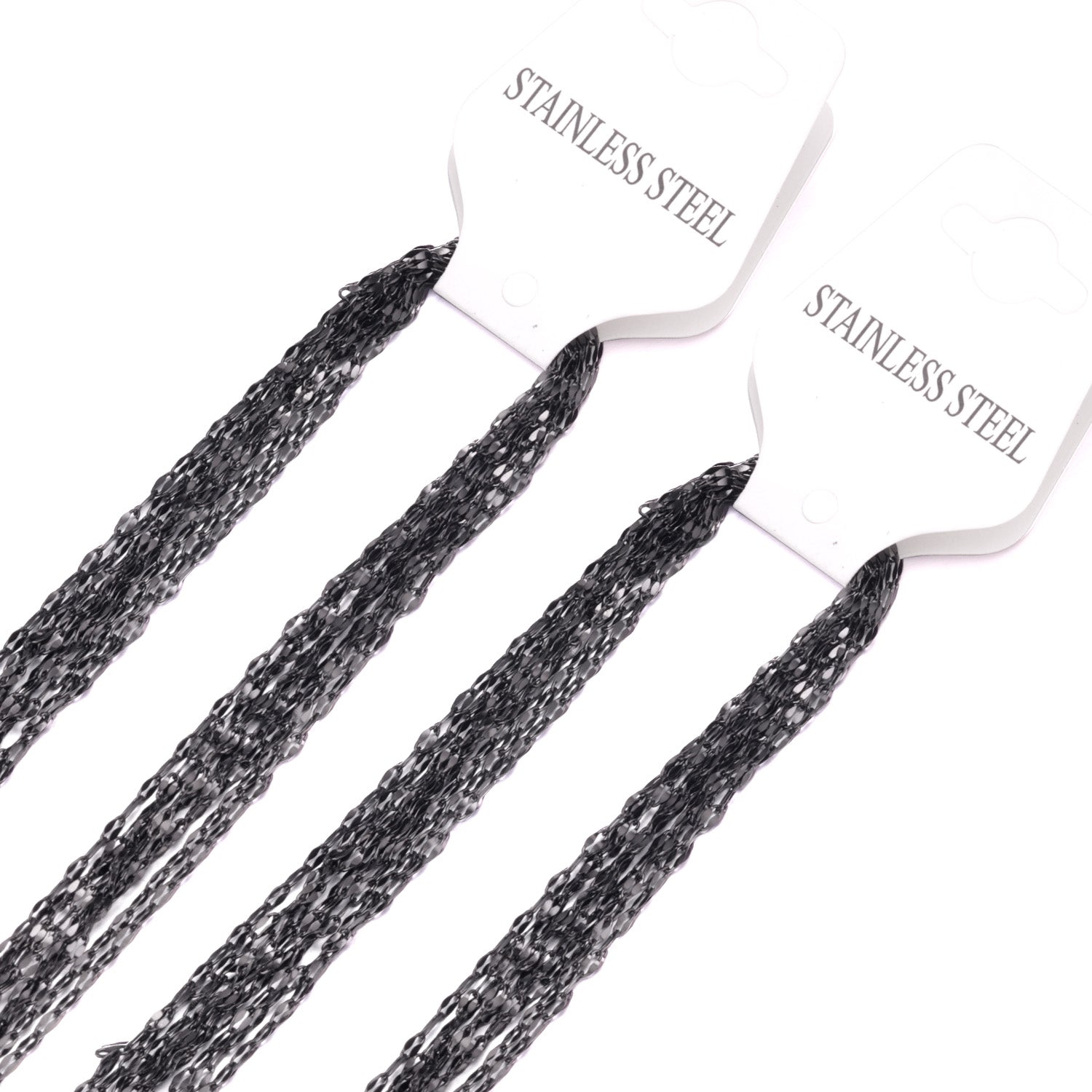 ASON 10pcs / 2mm*45cm 50cm 55cm 60cm Lips Stainless Steel Chains asonjewelry