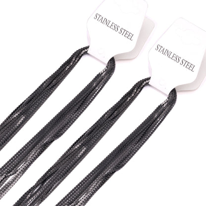 ASON 10pcs / 2mm*45cm 50cm 55cm 60cm S-Shape Stainless Steel Chains asonjewelry