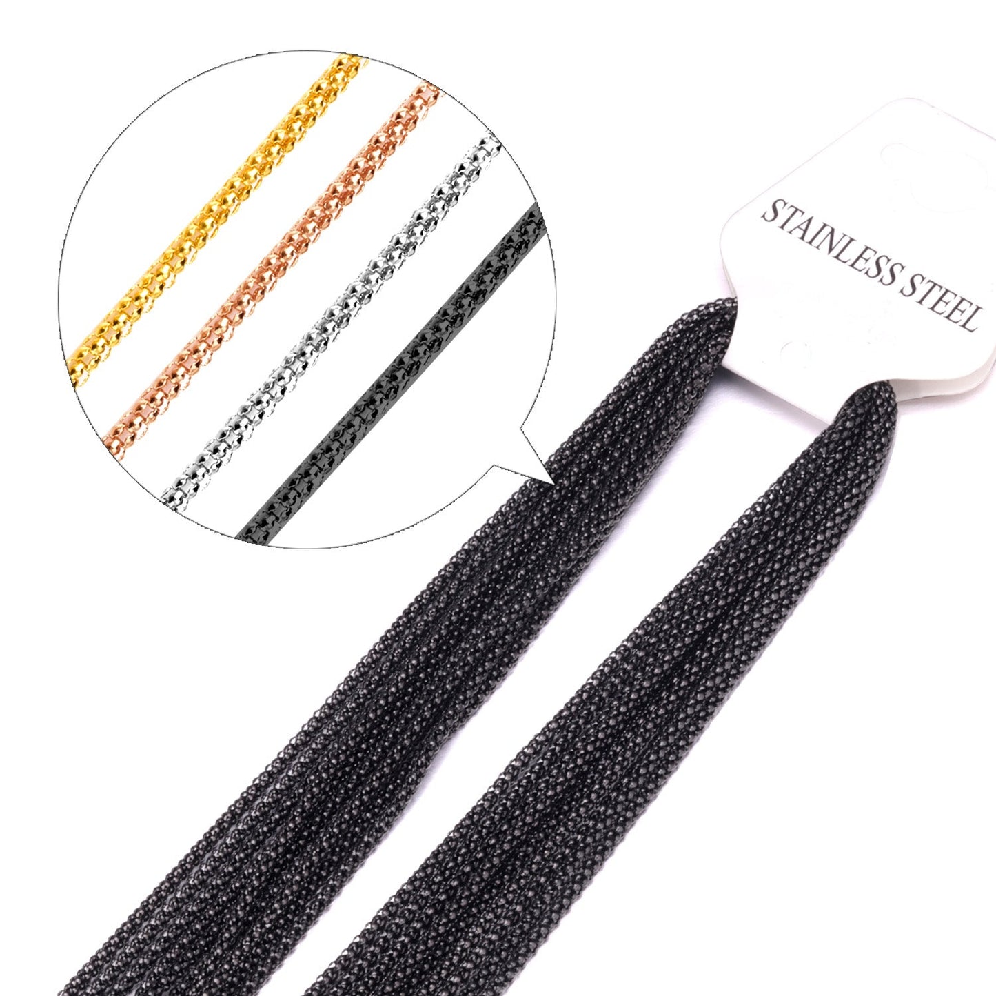 ASON 10pcs / 2mm*45~60cm Corn With Chain asonjewelry