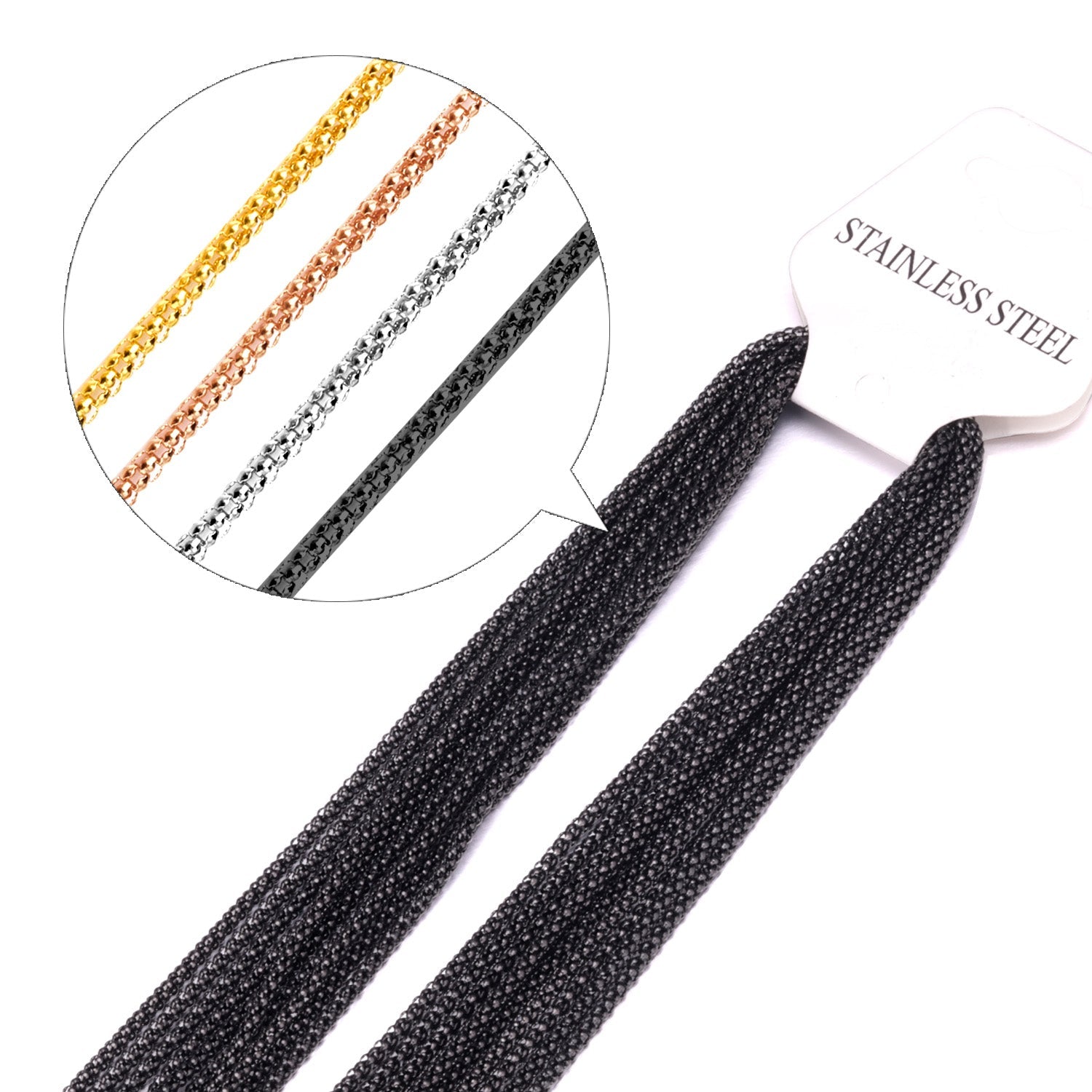 ASON 10pcs / 2mm*45~60cm Corn With Chain asonjewelry