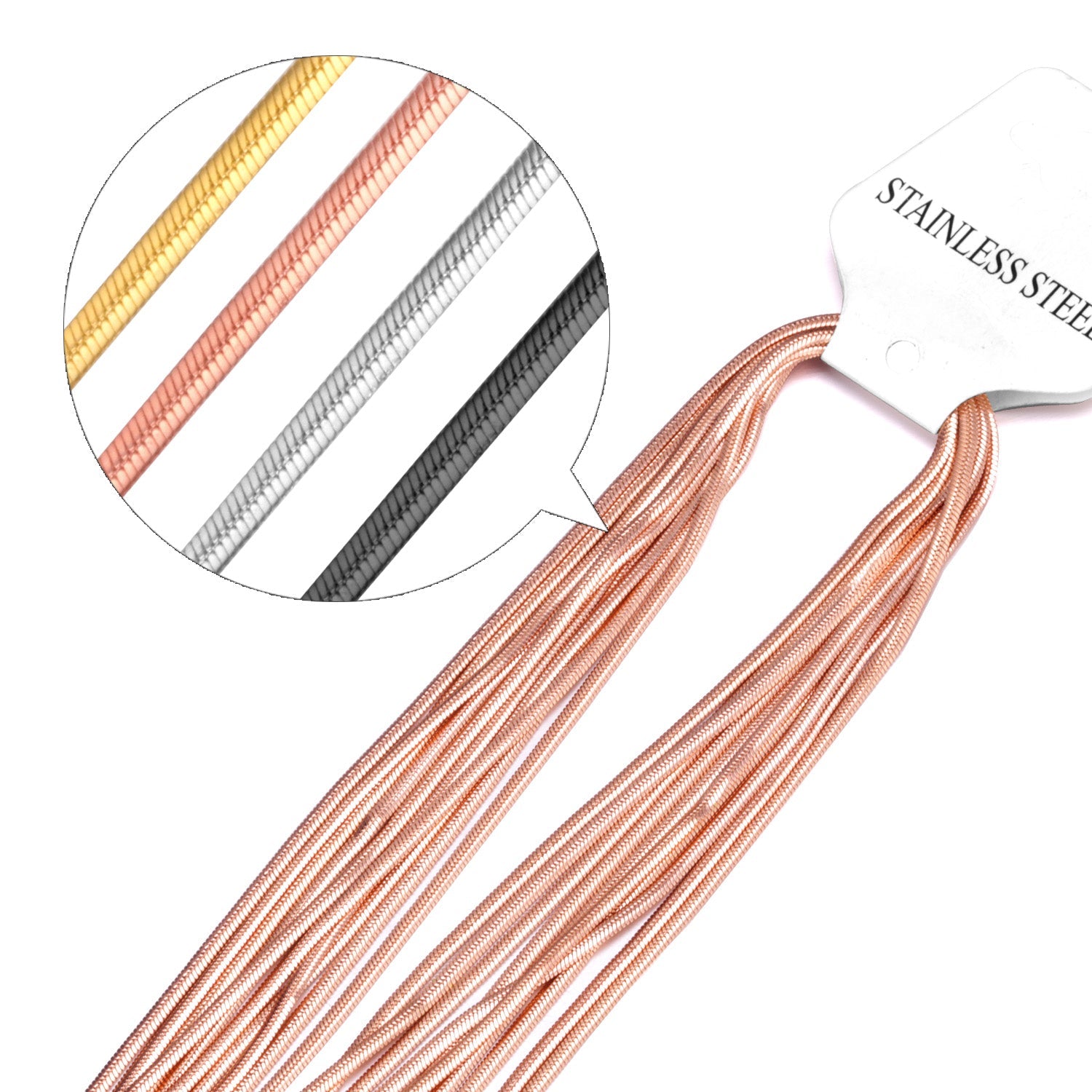 ASON 10pcs / Accessory ChainStainless Steel asonjewelry