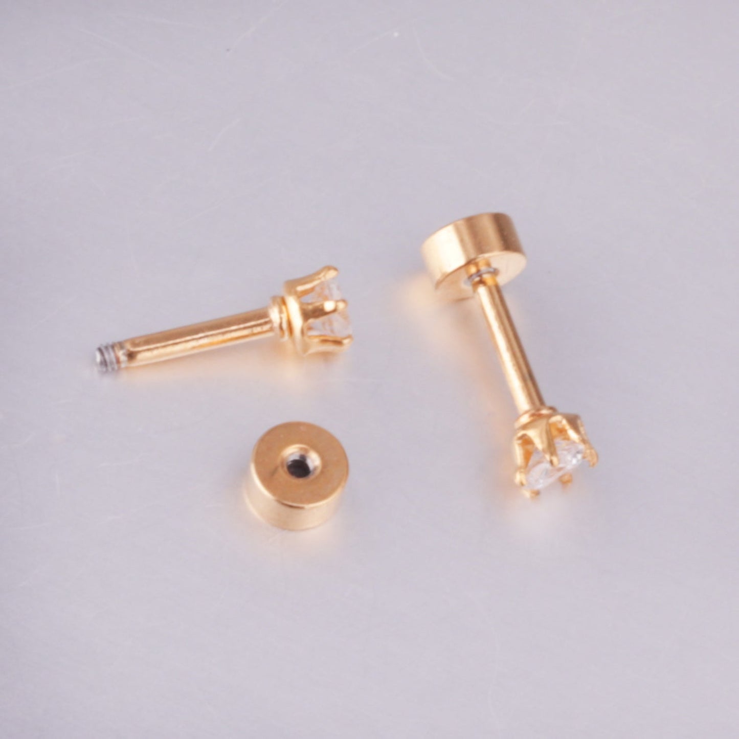 3mm/6mm Steel/Gold Round Mixed Drill Plugs asonjewelry