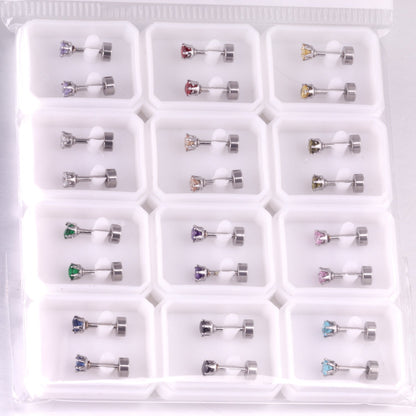 3mm/6mm Steel/Gold Round Mixed Drill Plugs asonjewelry