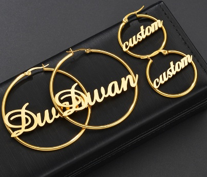 Lettering customization style 6 316L asonjewelry