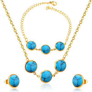 Gold / Blue Turquoise