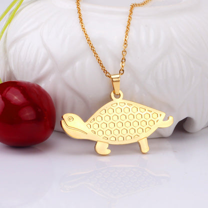 Gold/steel color turtle's shell on the door is made by oil pressing process, beautiful design jewelry set. asonjewelry