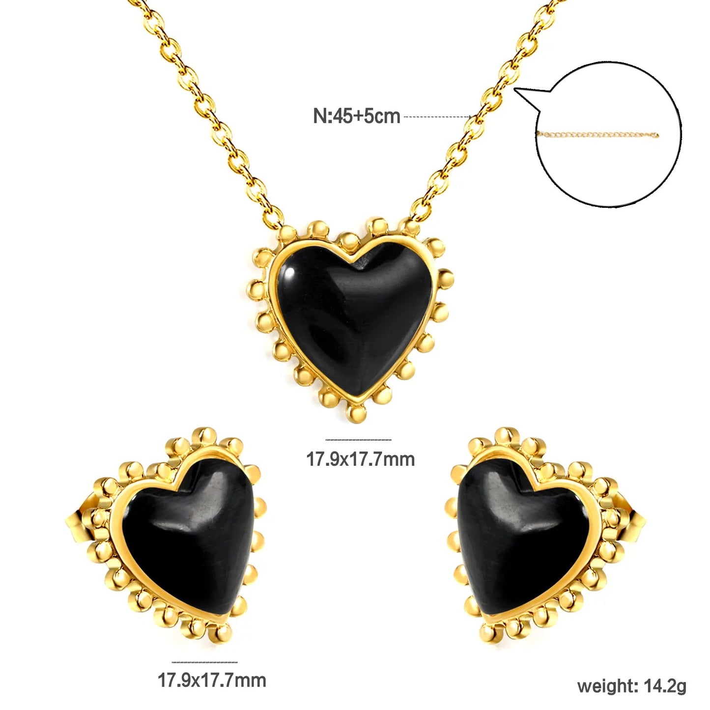 17.9*17.7mm Loose Beads Edged Heart with Green Cat's Eye Stones Set asonjewelry