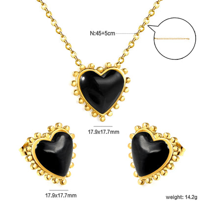 17.9*17.7mm Loose Beads Edged Heart with Green Cat's Eye Stones Set asonjewelry