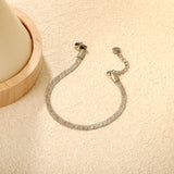 4.0 Snake Pattern Blade Chain 17+3cm+6mm Round Tail Brand Hand Chain Steel/Gold