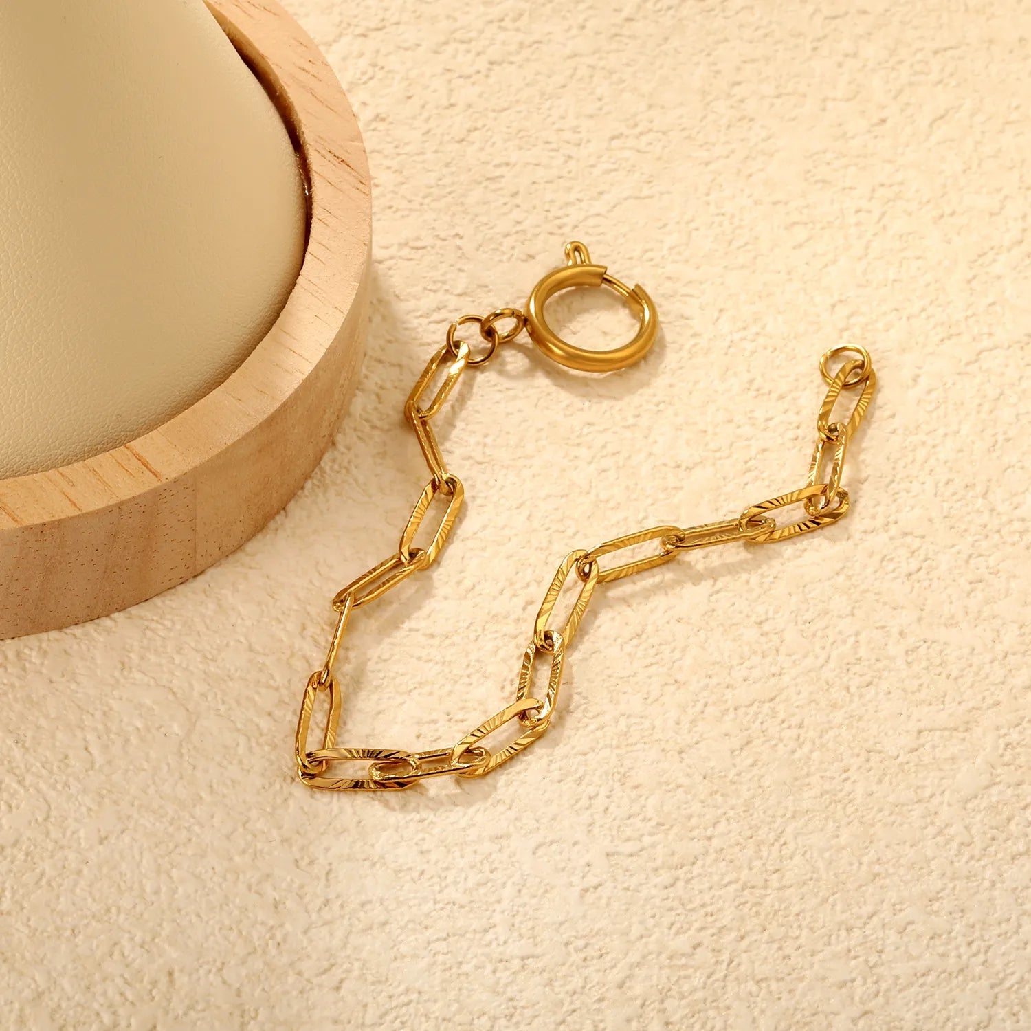 Carpet embossed chain 0.9*4*12mm long cross chain 17cm without spring clasp. Hand chain. Steel color/Golden asonjewelry